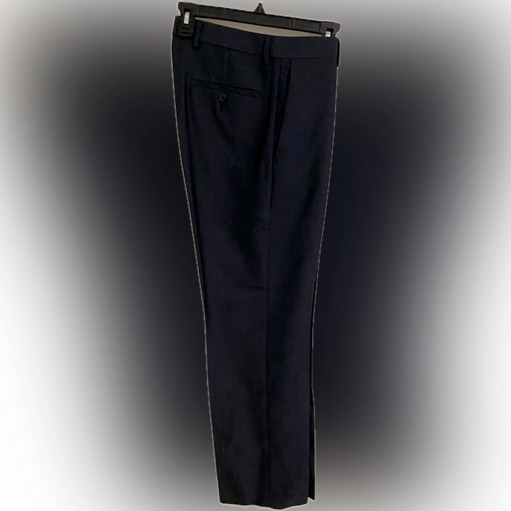Black Straight Fit Dress Pants Trousers (30x30)
